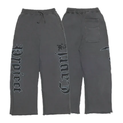 Project Caprii Washed Black "Studded Sweatpants"